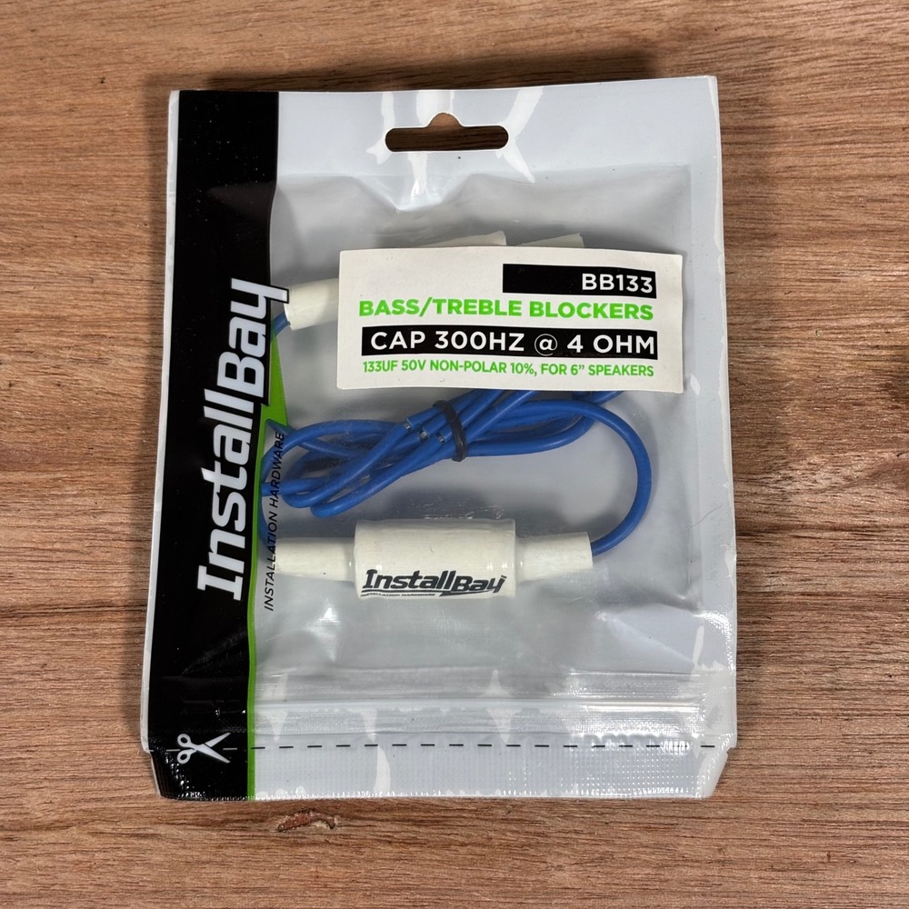 InstallBay BB133 Bass Treble Blockers Cap 300Hz 4 Ohm for 6 Inch Speakers New